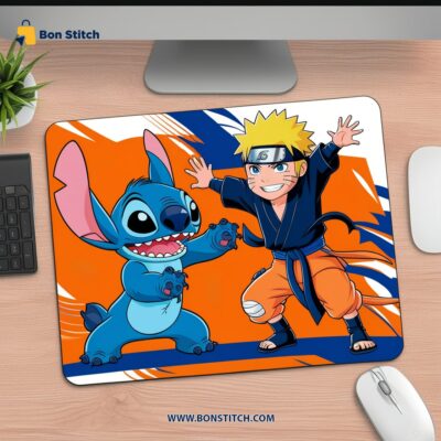 Stitch and Naruto Mouse Pad