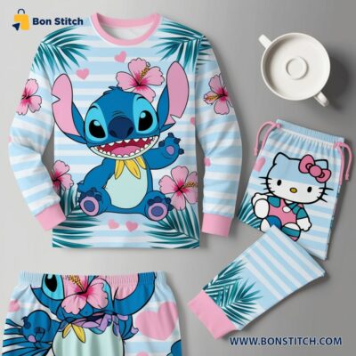 Hello Kitty and Stitch Pajamas