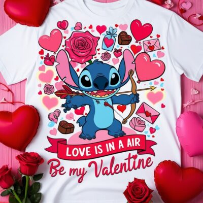 Stitch valentine shirt Love is in the Air