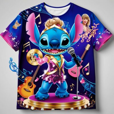 Stitch and Taylor Swift 3D Shirt